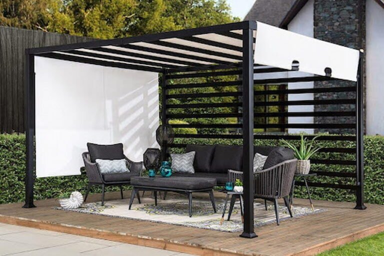 Outdoor Space with a Stylish Pergola